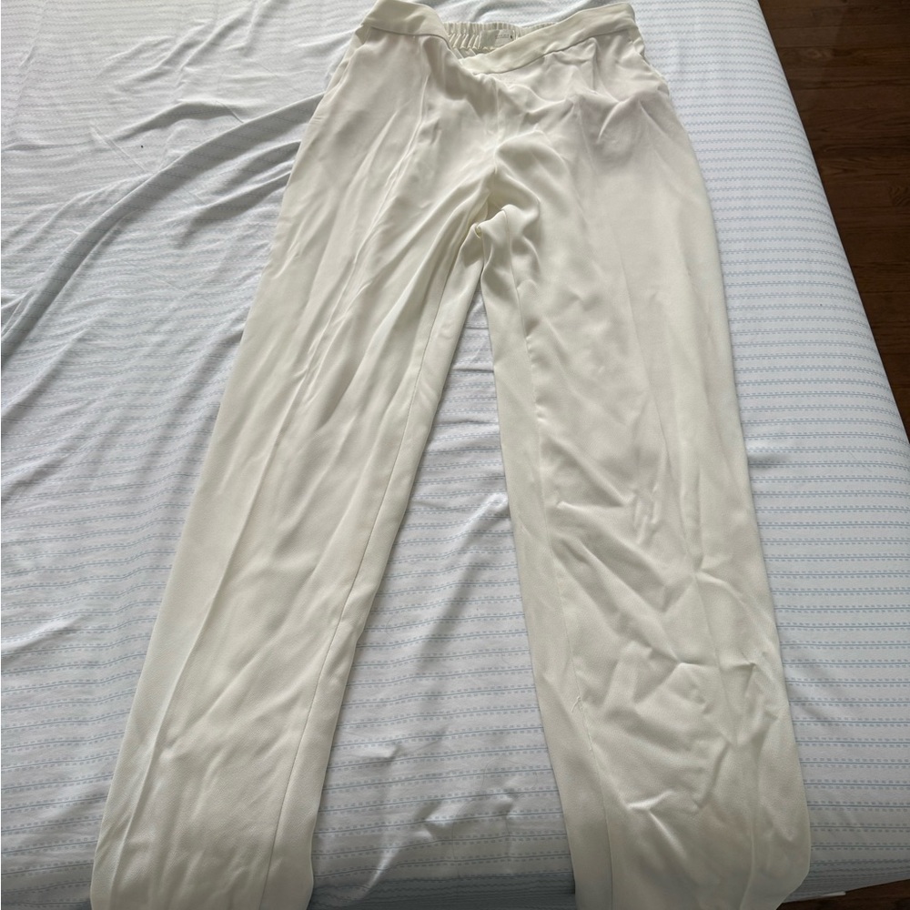 Zara FLOWY STRAIGHT LEG PANTS